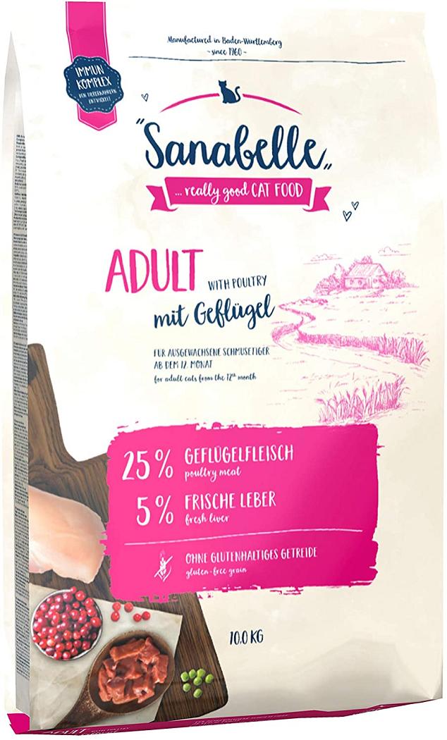 Sanabelle Adult with Poultry ДОМАШНЯ ПТИЦЯ корм для котів 10 кг (83380010) Sanabelle Adult with Poultry ДОМАШНЯ ПТИЦЯ корм для котів 10 кг (83380010)